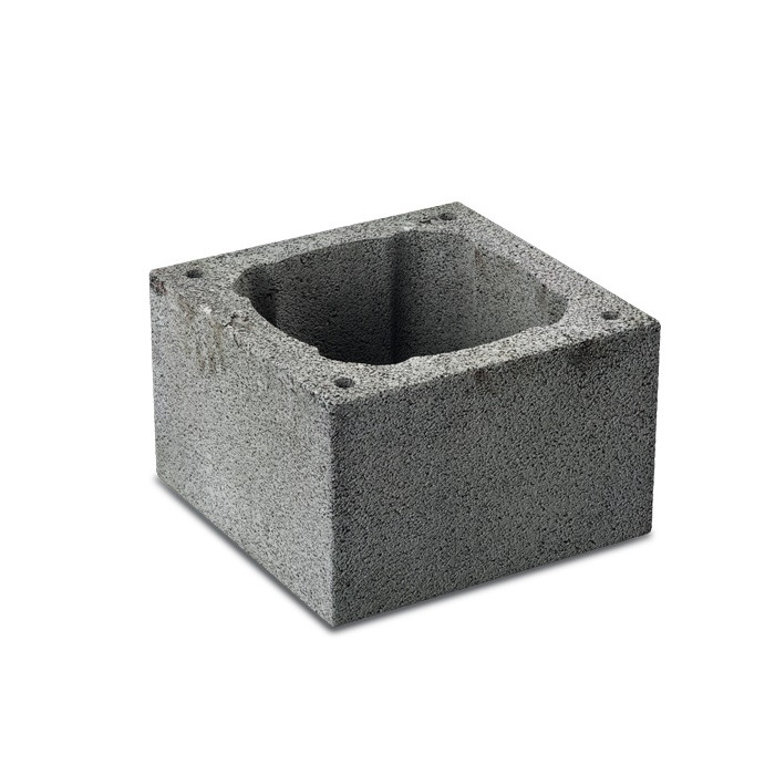 Блок керамзитобетонный пустотелый дымоходный  360х360х240 мм