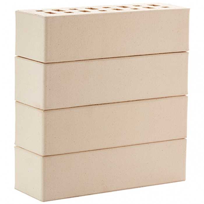 Кирпич клинкерный ЛСР Неаполь белый гладкий M300 250х85х65 мм