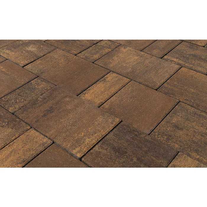 Плитка тротуарная BRAER Старый город Ландхаус Color Mix Каштан, толщина 60 мм